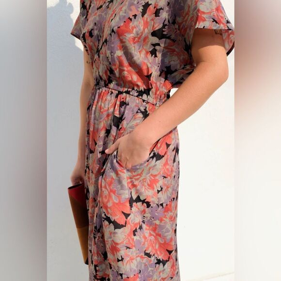 🎉 NWT No. 6 Willa Dress Flame Camellia - Picture 6 of 17